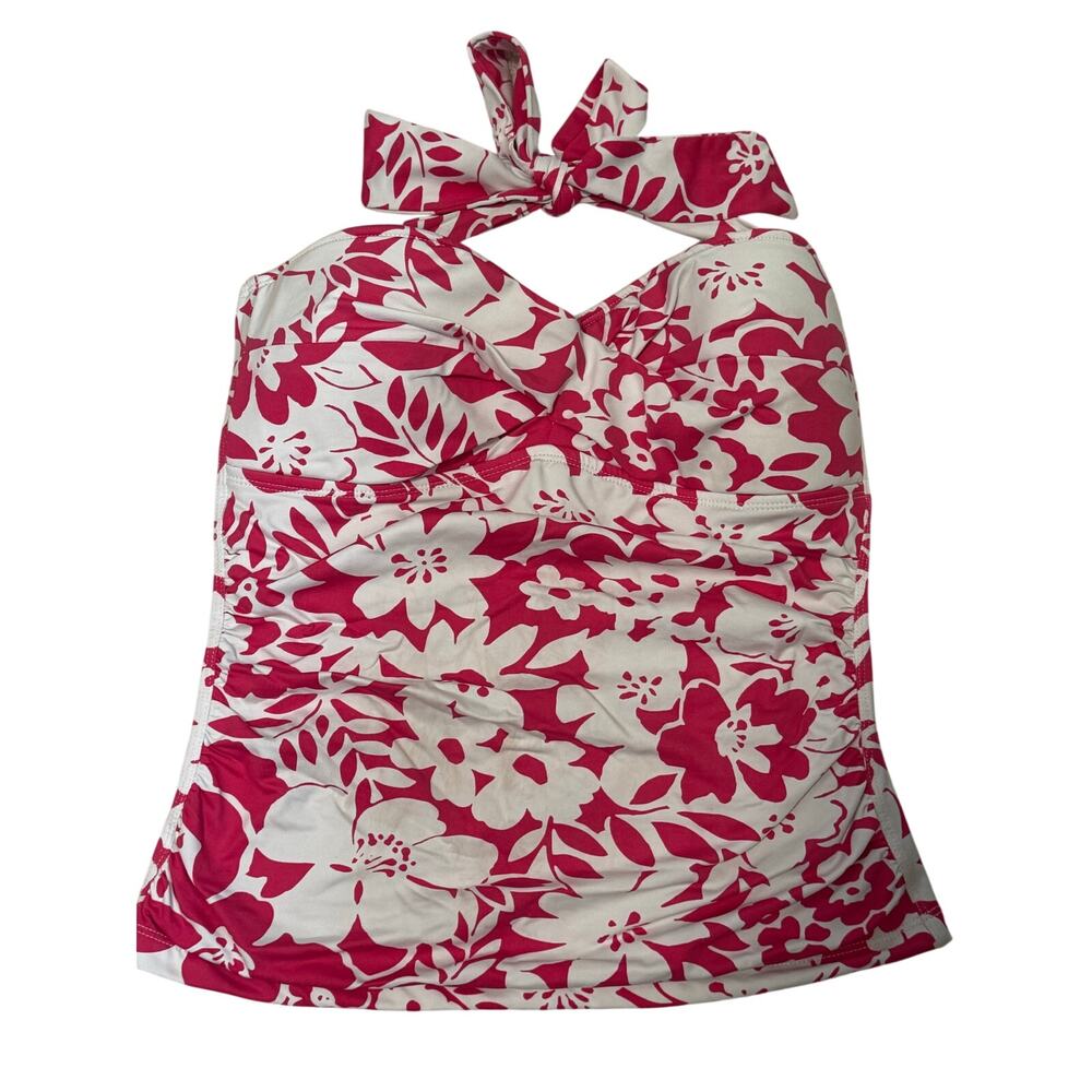 Tommy Bahama M halter tankini with side reinforced & padding floral design